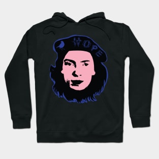 HOPE Emily Dickinson Che Guevara Pop art Dark Blue version Hoodie